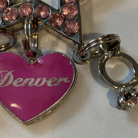 Denver Fashion Star Key Ring with crystal Star and Charms - Picture 6 of 8